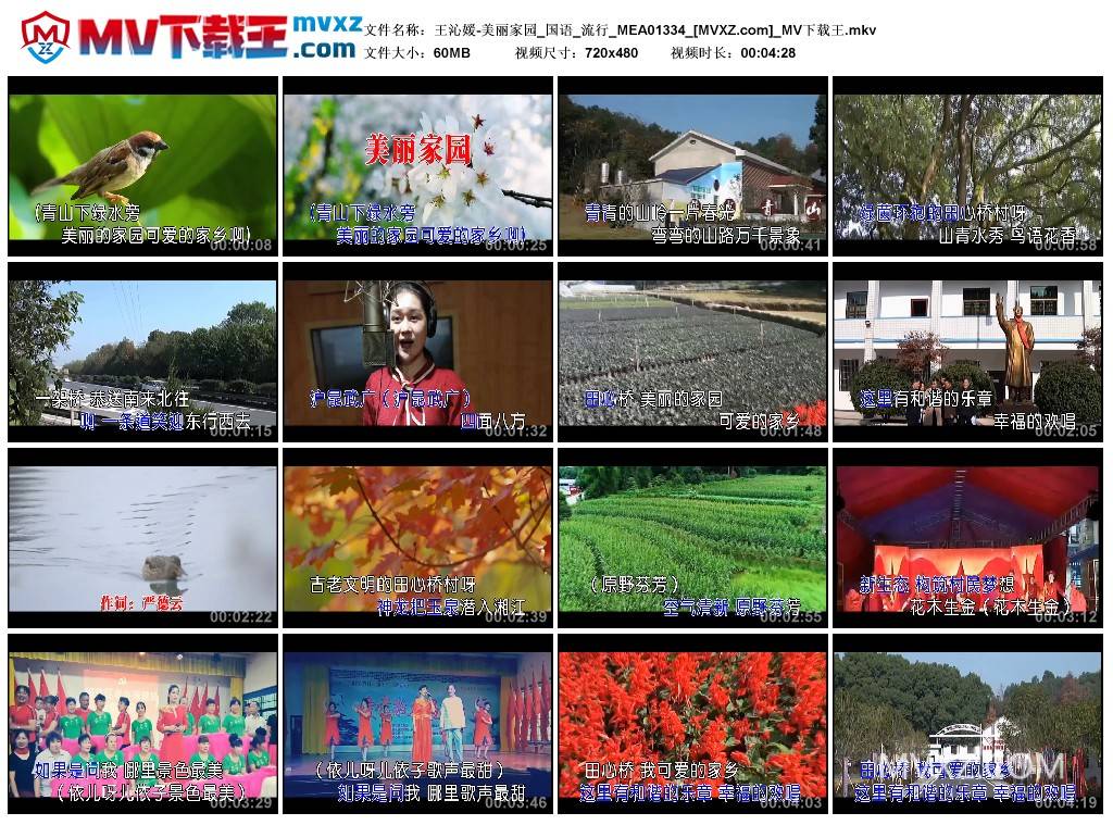 王沁媛-美丽家园_国语_流行_MEA01334